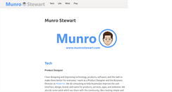 Desktop Screenshot of munrostewart.com